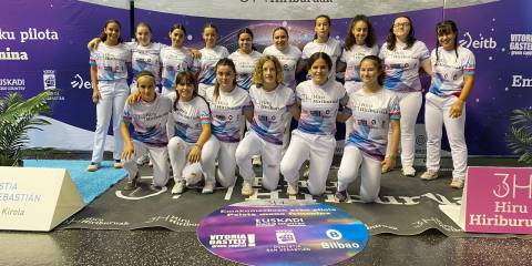 Una gran fiesta de la pelota femenina ha dado inicio al campeonato 3 Hiriburuak